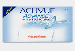 Acuvue Advance Hydraclear Disposable Contact Lenses